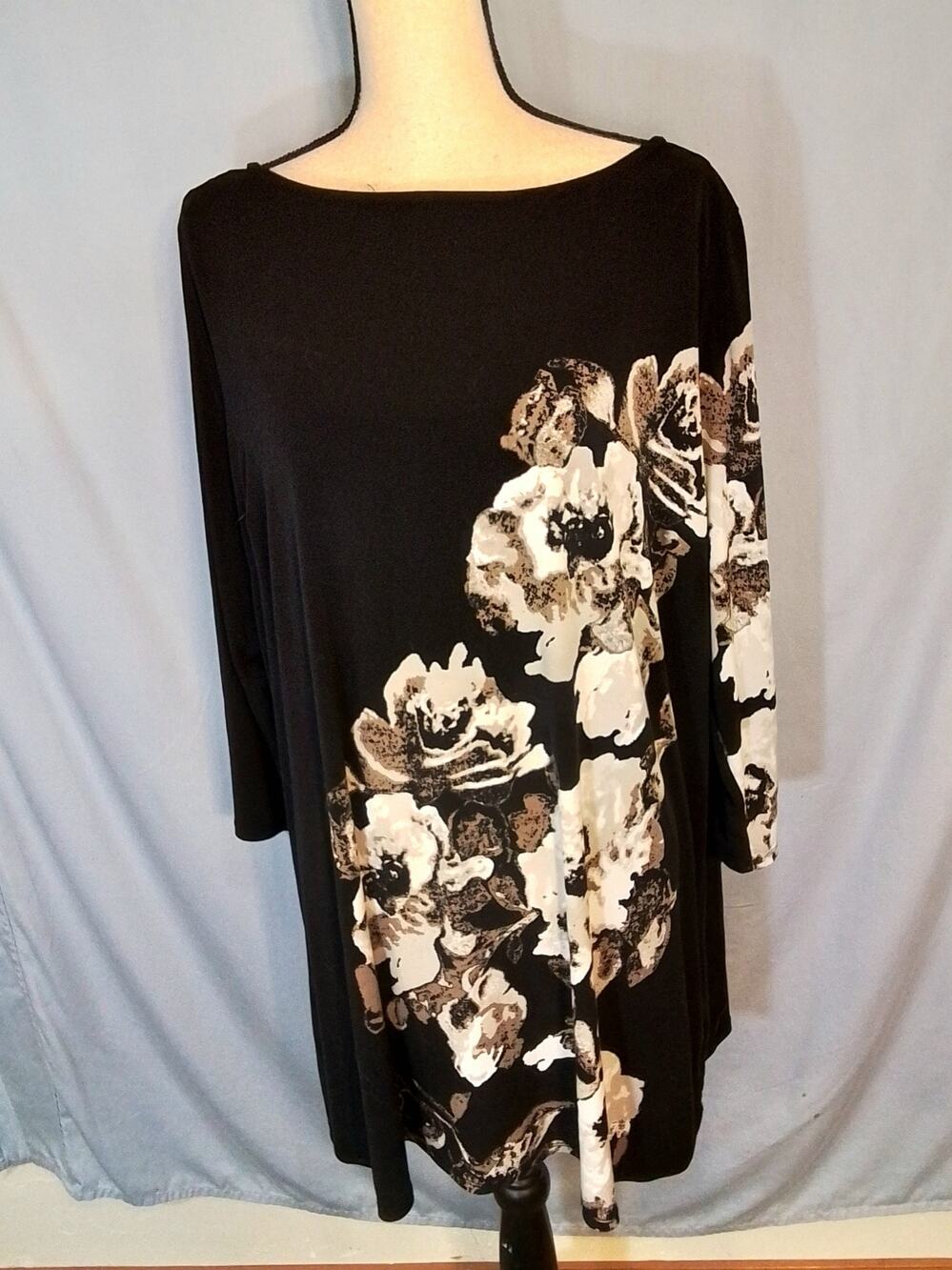 Style & Co; black long tunic